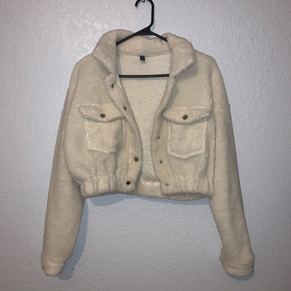 Cropped Teddy Jacket